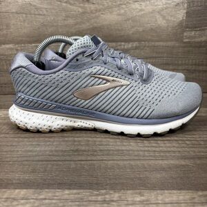 Brooks Adrenaline GTS 20 Gray Purple Womens Size 6 Wide 1202961D073 Running Shoe